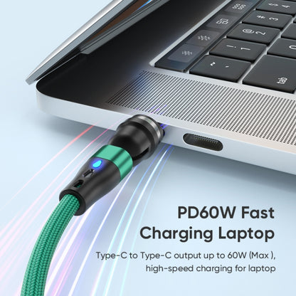 ENKAY PD60W Type-C to Type-C / 8 Pin Magnetic 540 Degrees Rotating Fast Charging Cable, Length:2m(Black) - Charging Cable & Head by ENKAY | Online Shopping South Africa | PMC Jewellery | Buy Now Pay Later Mobicred