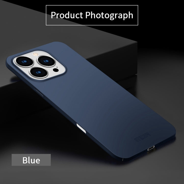 For iPhone 16 Pro MOFI Frosted PC Ultra-thin Hard Phone Case(Blue) - iPhone 16 Pro Cases by MOFI | Online Shopping South Africa | PMC Jewellery | Buy Now Pay Later Mobicred