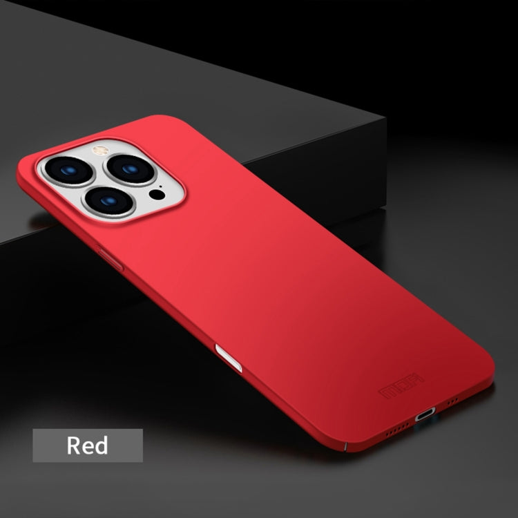 For iPhone 16 Pro MOFI Frosted PC Ultra-thin Hard Phone Case(Red) - iPhone 16 Pro Cases by MOFI | Online Shopping South Africa | PMC Jewellery | Buy Now Pay Later Mobicred