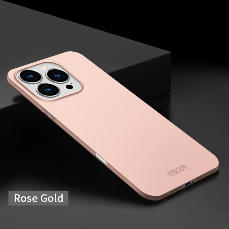 For iPhone 16 Pro MOFI Frosted PC Ultra-thin Hard Phone Case(Rose Gold) - iPhone 16 Pro Cases by MOFI | Online Shopping South Africa | PMC Jewellery | Buy Now Pay Later Mobicred