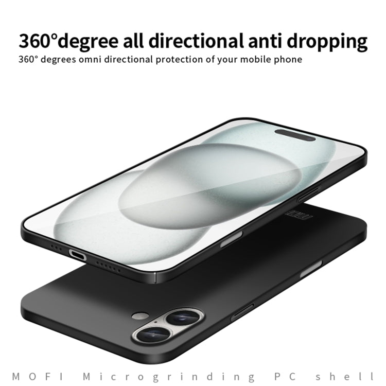 For iPhone 16 MOFI Frosted PC Ultra-thin Hard Phone Case(Red) - iPhone 16 Cases by MOFI | Online Shopping South Africa | PMC Jewellery | Buy Now Pay Later Mobicred