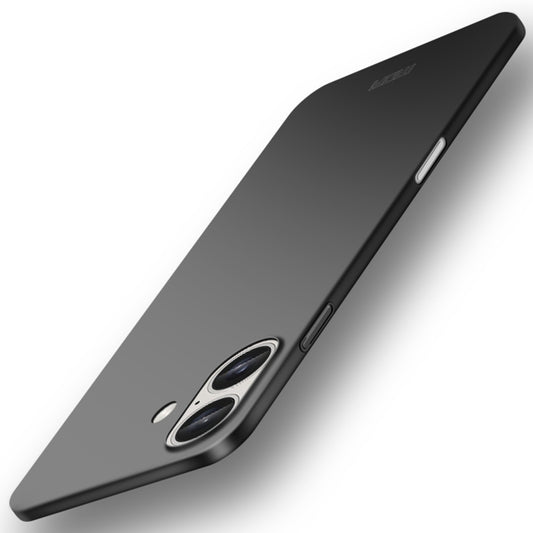 For iPhone 16 Plus MOFI Frosted PC Ultra-thin Hard Phone Case(Black) - iPhone 16 Plus Cases by MOFI | Online Shopping South Africa | PMC Jewellery | Buy Now Pay Later Mobicred