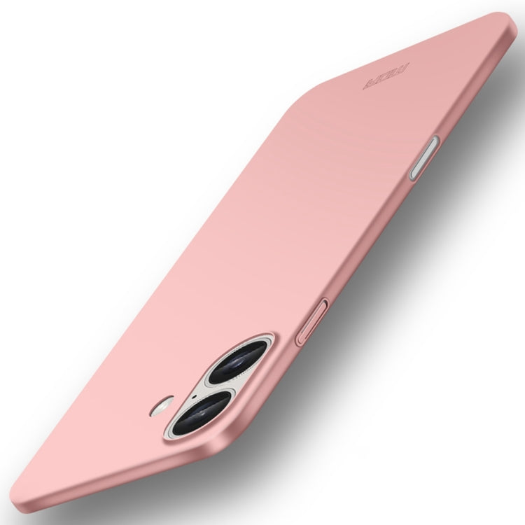 For iPhone 16 Plus MOFI Frosted PC Ultra-thin Hard Phone Case(Rose Gold) - iPhone 16 Plus Cases by MOFI | Online Shopping South Africa | PMC Jewellery | Buy Now Pay Later Mobicred