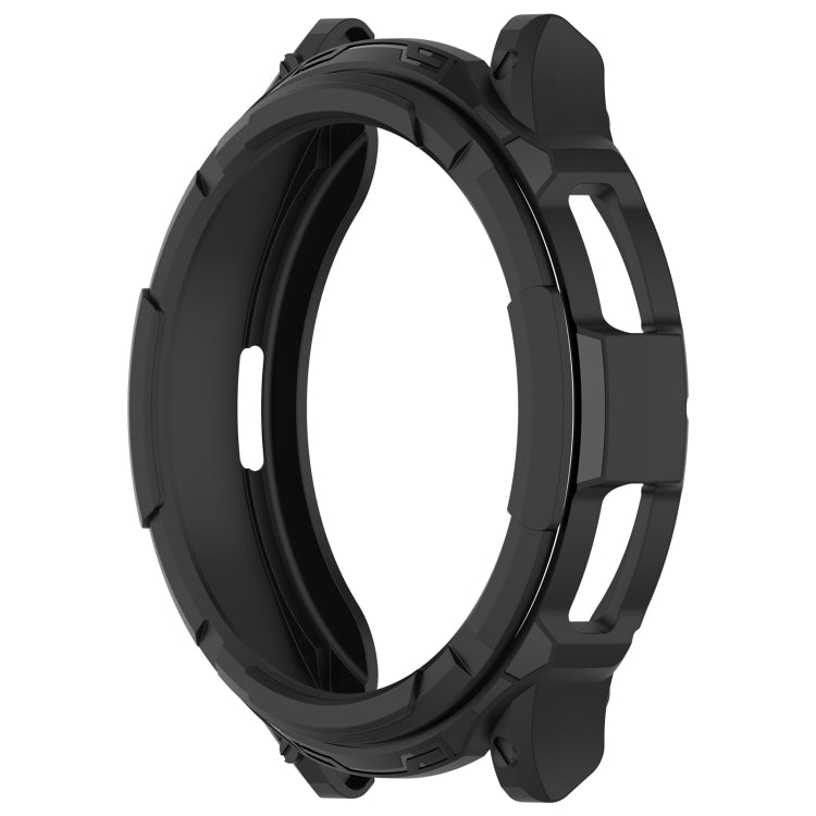 For Samsung Galaxy Watch 6 Classic 43mm Rotating Ring  + TPU Armor Watch Protective Case(Black) - Watch Cases by PMC Jewellery | Online Shopping South Africa | PMC Jewellery