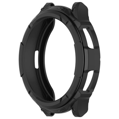 For Samsung Galaxy Watch 6 Classic 43mm Rotating Ring  + TPU Armor Watch Protective Case(Black) - Watch Cases by PMC Jewellery | Online Shopping South Africa | PMC Jewellery