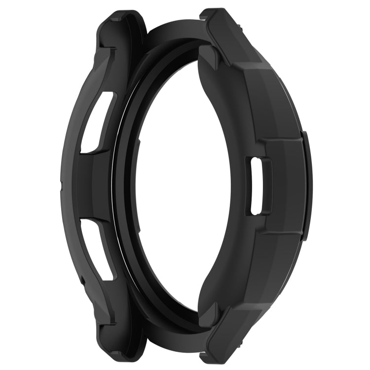 For Samsung Galaxy Watch 6 Classic 43mm Rotating Ring  + TPU Armor Watch Protective Case(Black) - Watch Cases by PMC Jewellery | Online Shopping South Africa | PMC Jewellery