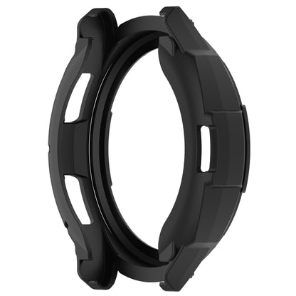 For Samsung Galaxy Watch 6 Classic 43mm Rotating Ring  + TPU Armor Watch Protective Case(Black) - Watch Cases by PMC Jewellery | Online Shopping South Africa | PMC Jewellery