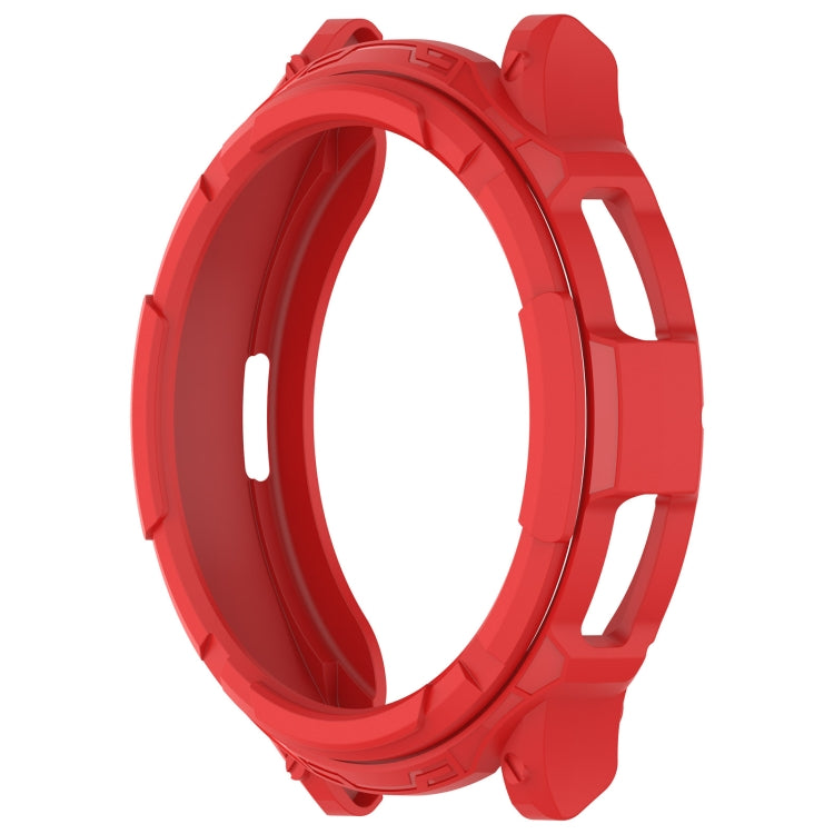 For Samsung Galaxy Watch 6 Classic 43mm Rotating Ring  + TPU Armor Watch Protective Case(Red) - Watch Cases by PMC Jewellery | Online Shopping South Africa | PMC Jewellery