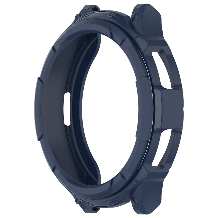 For Samsung Galaxy Watch 6 Classic 43mm Rotating Ring  + TPU Armor Watch Protective Case(Blue) - Watch Cases by PMC Jewellery | Online Shopping South Africa | PMC Jewellery