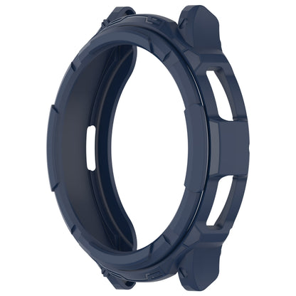 For Samsung Galaxy Watch 6 Classic 43mm Rotating Ring  + TPU Armor Watch Protective Case(Blue) - Watch Cases by PMC Jewellery | Online Shopping South Africa | PMC Jewellery