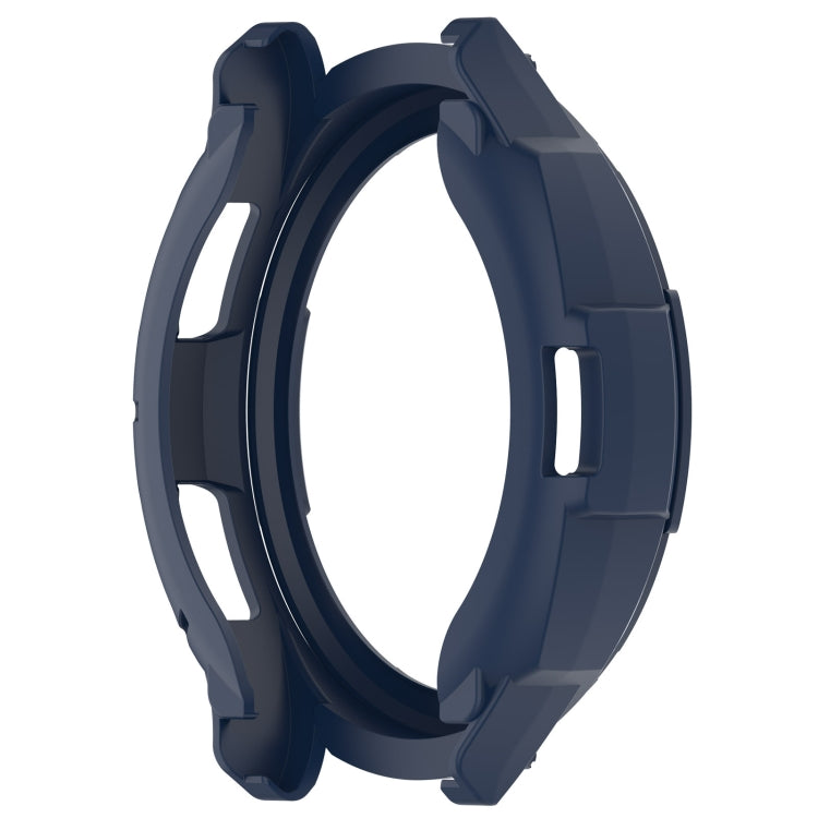 For Samsung Galaxy Watch 6 Classic 43mm Rotating Ring  + TPU Armor Watch Protective Case(Blue) - Watch Cases by PMC Jewellery | Online Shopping South Africa | PMC Jewellery