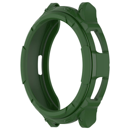 For Samsung Galaxy Watch 6 Classic 47mm Rotating Ring  + TPU Armor Watch Protective Case(Green) - Watch Cases by PMC Jewellery | Online Shopping South Africa | PMC Jewellery