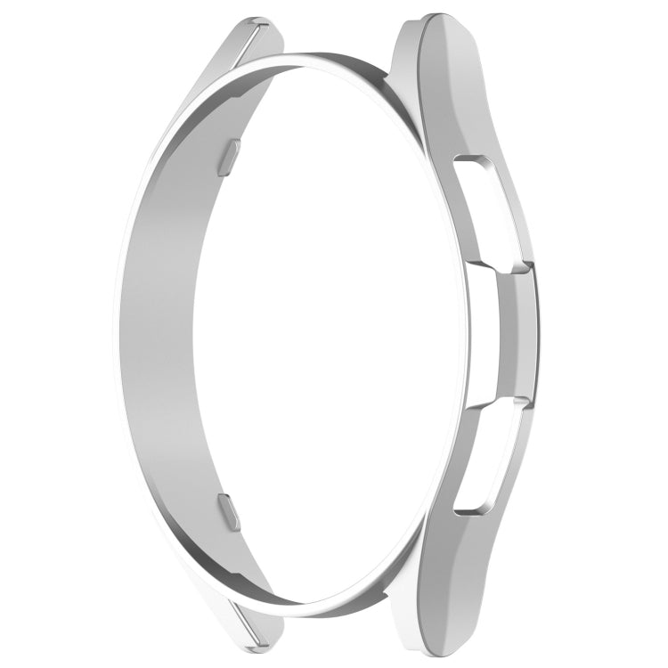 For Samsung Galaxy Watch 6 Classic 43mm Half Coverage Hollow PC Watch Protective Case(Silver) - Watch Cases by PMC Jewellery | Online Shopping South Africa | PMC Jewellery