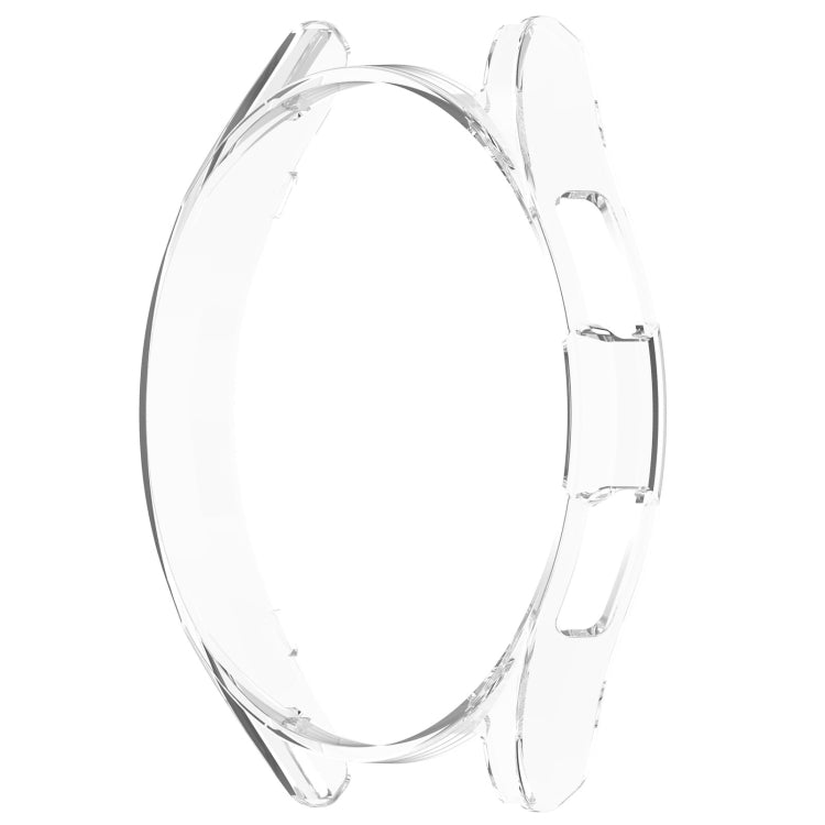 For Samsung Galaxy Watch 6 Classic 43mm Half Coverage Hollow PC Watch Protective Case(Transparent) - Watch Cases by PMC Jewellery | Online Shopping South Africa | PMC Jewellery