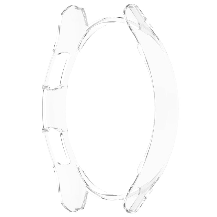 For Samsung Galaxy Watch 6 Classic 43mm Half Coverage Hollow PC Watch Protective Case(Transparent) - Watch Cases by PMC Jewellery | Online Shopping South Africa | PMC Jewellery