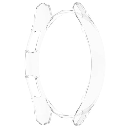 For Samsung Galaxy Watch 6 Classic 43mm Half Coverage Hollow PC Watch Protective Case(Transparent) - Watch Cases by PMC Jewellery | Online Shopping South Africa | PMC Jewellery