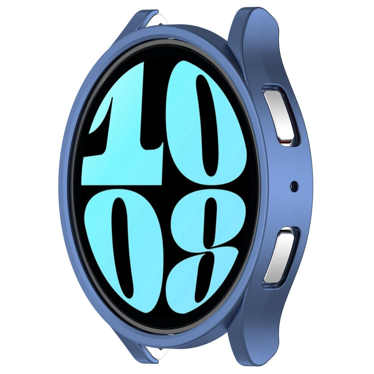 For Samsung Galaxy Watch 6 40mm Half Coverage Hollow PC Watch Protective Case(Blue) - Watch Cases by PMC Jewellery | Online Shopping South Africa | PMC Jewellery