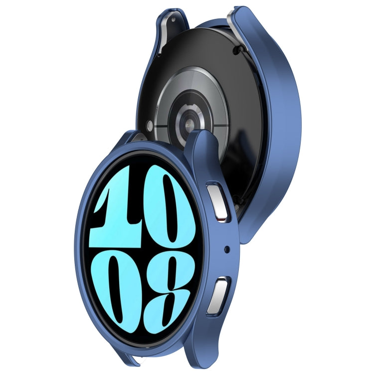For Samsung Galaxy Watch 6 40mm Half Coverage Hollow PC Watch Protective Case(Blue) - Watch Cases by PMC TechLife | Online Shopping South Africa | PMC TechLife