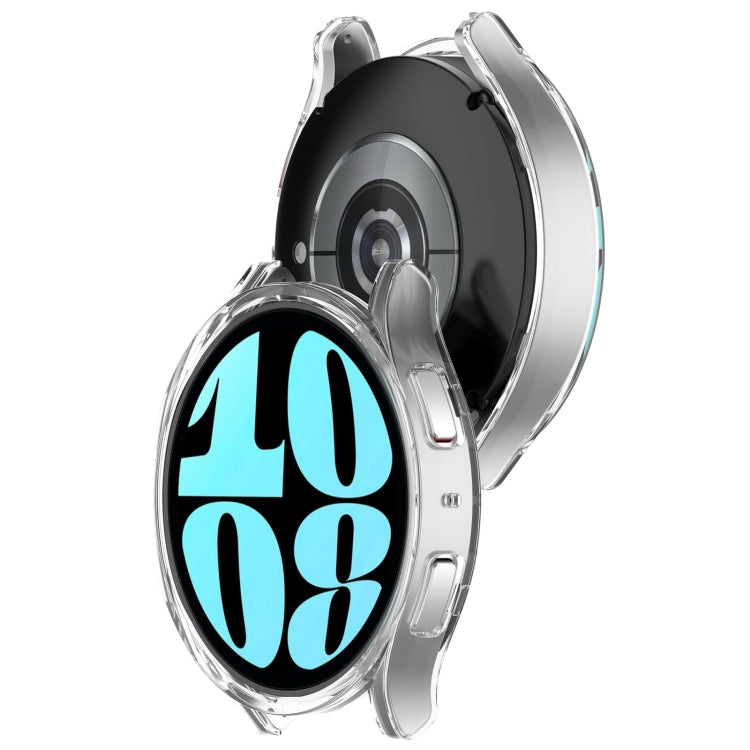 For Samsung Galaxy Watch 6 40mm Half Coverage Hollow PC Watch Protective Case(Transparent) - Watch Cases by PMC Jewellery | Online Shopping South Africa | PMC Jewellery