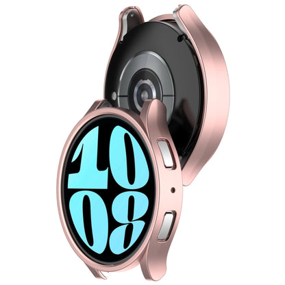 For Samsung Galaxy Watch 6 44mm Half Coverage Hollow PC Watch Protective Case(Rose Gold) - Watch Cases by PMC Jewellery | Online Shopping South Africa | PMC Jewellery