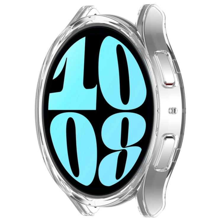 For Samsung Galaxy Watch 6 44mm Half Coverage Hollow PC Watch Protective Case(Transparent) - Watch Cases by PMC TechLife | Online Shopping South Africa | PMC TechLife