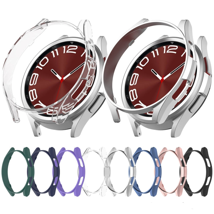 For Samsung Galaxy Watch 6 40mm Half Coverage Hollow PC Watch Protective Case(Transparent) - Watch Cases by PMC TechLife | Online Shopping South Africa | PMC TechLife