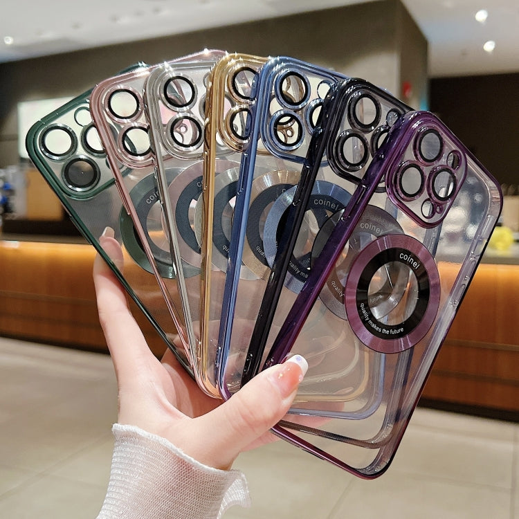 For iPhone 12 Pro Max Magsafe Electroplating TPU Phone Case(Purple) - iPhone 12 Pro Max Cases by PMC TechLife | Online Shopping South Africa | PMC TechLife
