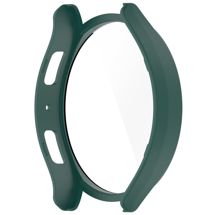 For Samsung Galaxy Watch6 40mm PC + Tempered Film Integrated Watch Protective Case(Green) - Watch Cases by PMC Jewellery | Online Shopping South Africa | PMC Jewellery