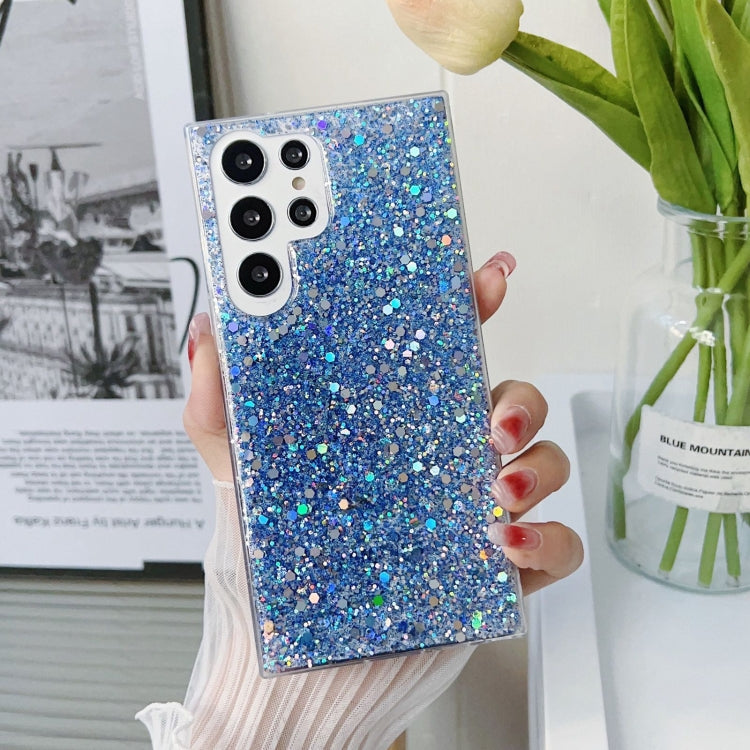 For Samsung Galaxy S24 Ultra 5G Glitter Sequins Epoxy TPU Phone Case(Blue) - Galaxy S24 Ultra 5G Cases by PMC TechLife | Online Shopping South Africa | PMC TechLife | Buy Now Pay Later Mobicred