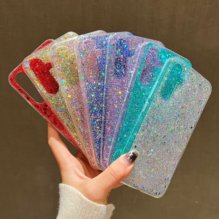 For Samsung Galaxy S25 Ultra 5G Glitter Sequins Epoxy TPU Phone Case(Blue) - free shipping - PMC Jewellery - Order now!
