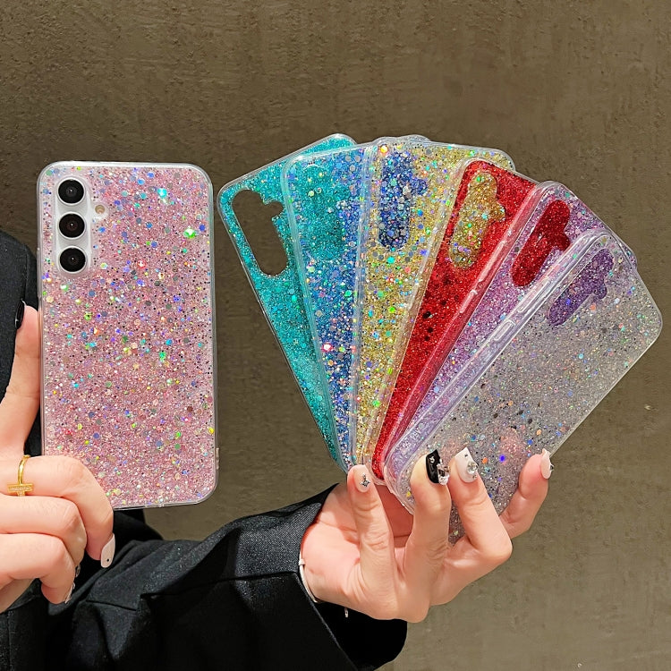 For Samsung Galaxy S24 5G Glitter Sequins Epoxy TPU Phone Case(Pink) - Galaxy S24 5G Cases by PMC TechLife | Online Shopping South Africa | PMC TechLife