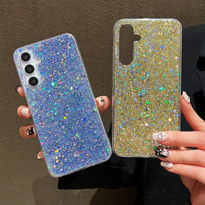 For Samsung Galaxy S25 Ultra 5G Glitter Sequins Epoxy TPU Phone Case(Silver) - Galaxy S25 Ultra 5G Cases by PMC Jewellery | Online Shopping South Africa | PMC Jewellery | Buy Now Pay Later Mobicred