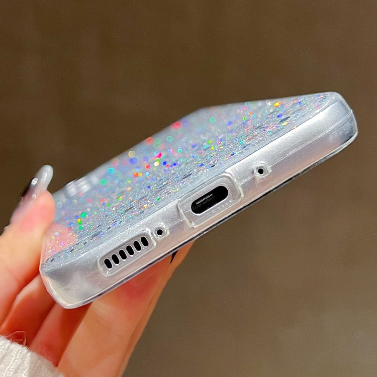 For Samsung Galaxy S24 5G Glitter Sequins Epoxy TPU Phone Case(Silver) - Galaxy S24 5G Cases by PMC TechLife | Online Shopping South Africa | PMC TechLife