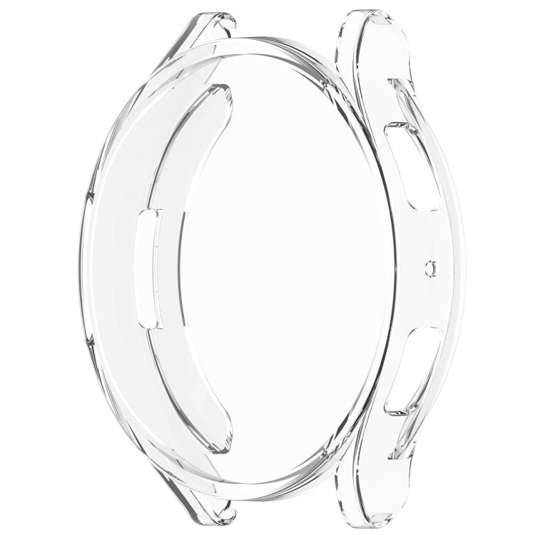 For Samsung Galaxy Watch6 44mm Full Coverage TPU Electroplated Watch Protective Case(Transparent) - Watch Cases by PMC Jewellery | Online Shopping South Africa | PMC Jewellery