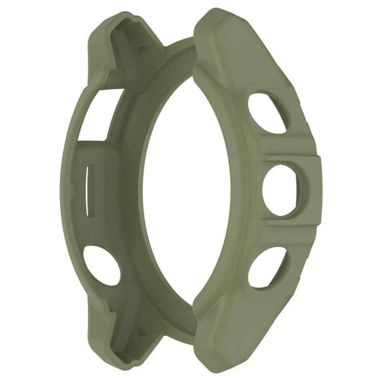 For Garmin Epix Pro 47mm / Fenix 7 / 7 Pro Armored TPU Half Wrapped Watch Protective Case(Green) - Watch Cases by PMC Jewellery | Online Shopping South Africa | PMC Jewellery