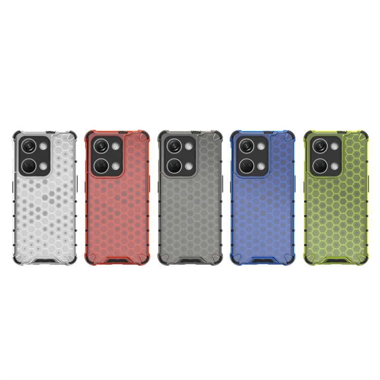For OnePlus Nord 3 Shockproof Honeycomb Phone Case(Blue) - OnePlus Cases by PMC TechLife | Online Shopping South Africa | PMC TechLife