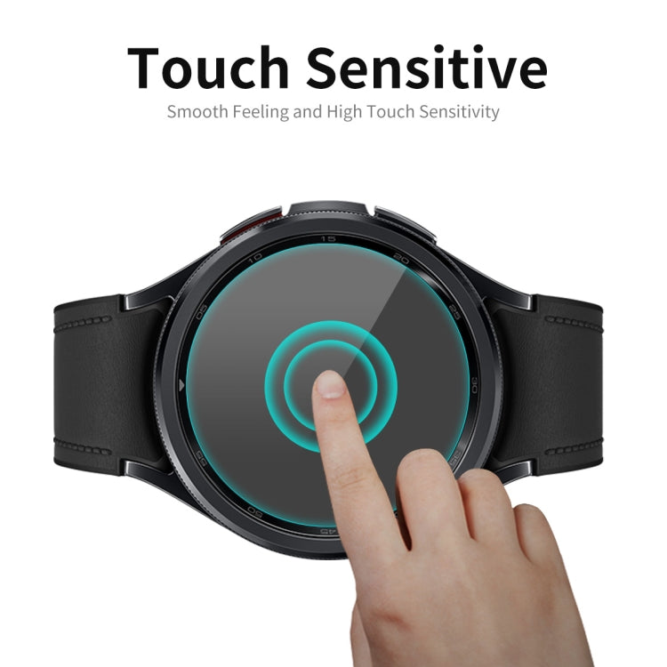 For Samsung Galaxy Watch6 Classic 43mm 2pcs ENKAY 0.2mm 9H Tempered Glass Screen Protector Watch Film - Screen Protector by ENKAY | Online Shopping South Africa | PMC Jewellery | Buy Now Pay Later Mobicred