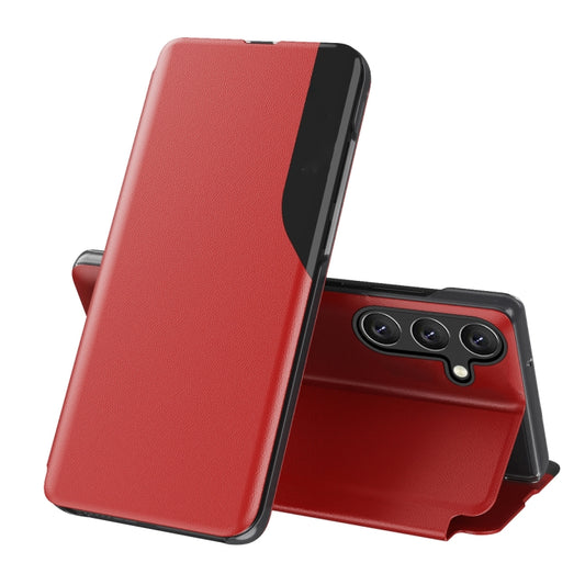 For Samsung Galaxy S25+ 5G Attraction Flip Holder Leather Phone Case(Red) - Galaxy S25+ 5G Cases by PMC Jewellery | Online Shopping South Africa | PMC Jewellery | Buy Now Pay Later Mobicred