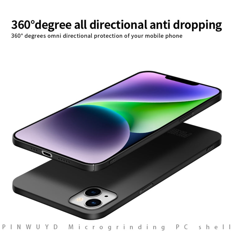 For iPhone 15 PINWUYO Micro-Frosted PC Ultra-thin Hard Phone Case with Magsafe Magnetic Ring(Gold) - free shipping - PMC TechLife - Order now!
