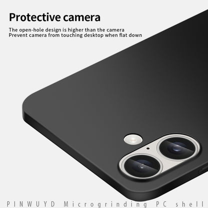 For iPhone 16 PINWUYO Micro-Frosted PC Ultra-thin Hard Phone Case with Magsafe Magnetic Ring(Black) - iPhone 16 Cases by PINWUYO | Online Shopping South Africa | PMC Jewellery | Buy Now Pay Later Mobicred