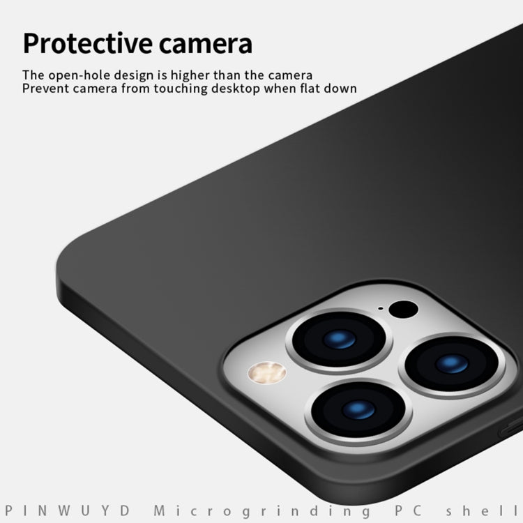 For iPhone 16 Pro Max PINWUYO Micro-Frosted PC Ultra-thin Hard Phone Case with Magsafe Magnetic Ring(Black) - iPhone 16 Pro Max Cases by PINWUYO | Online Shopping South Africa | PMC TechLife | Buy Now Pay Later Mobicred