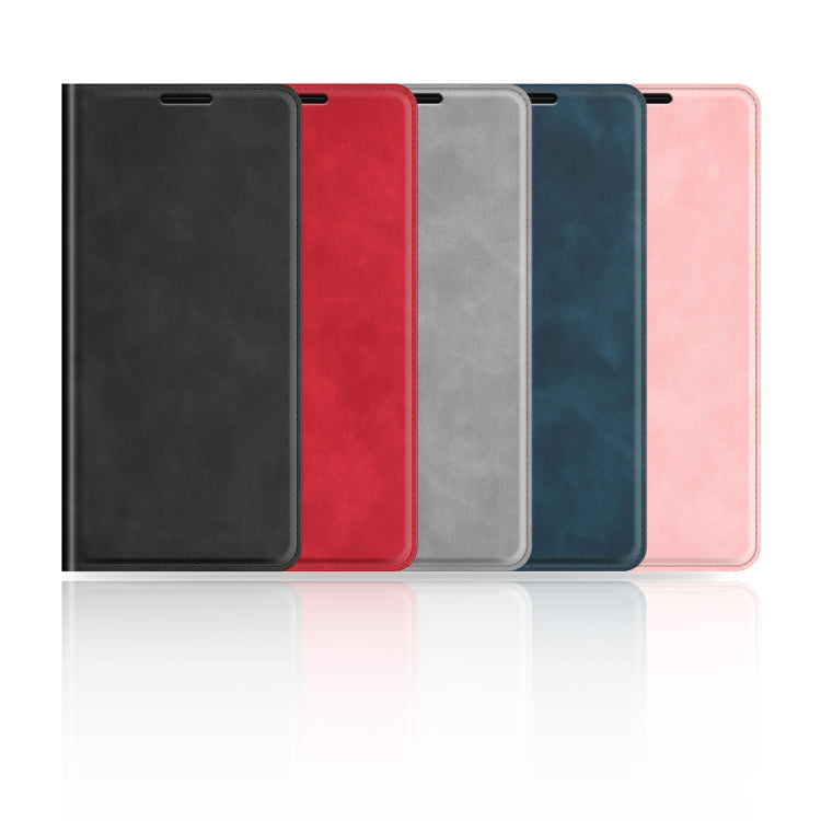 For Realme 12 5G Retro-skin Magnetic Suction Leather Phone Case(Black) - Realme Cases by PMC TechLife | Online Shopping South Africa | PMC TechLife | Buy Now Pay Later Mobicred