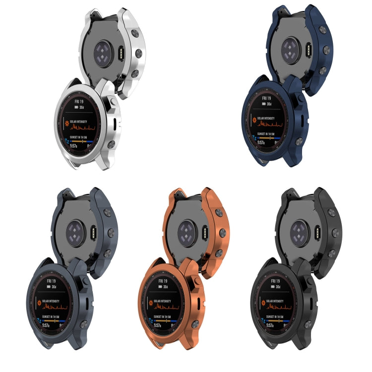 For Garmin Epix Pro 47mm Half Package Electroplated TPU Watch Protective Case(Grey) - free shipping - PMC TechLife - Order now!