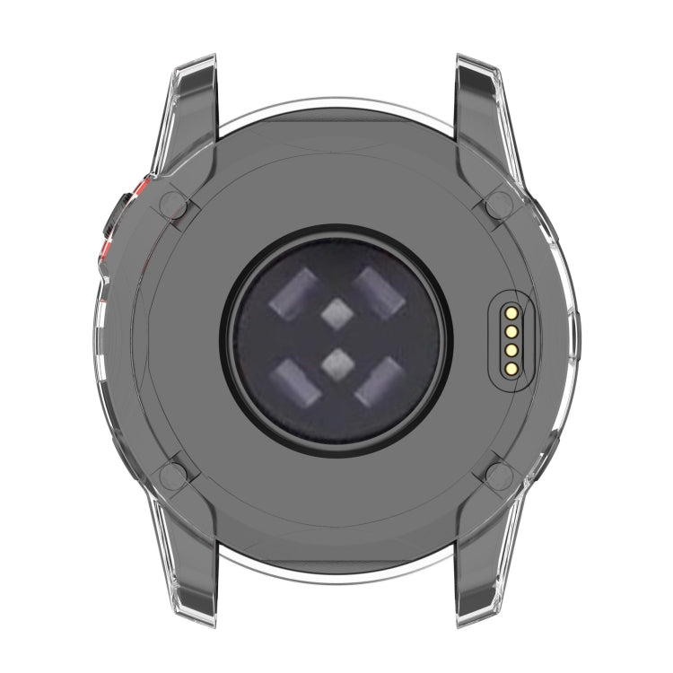 For Garmin Epix Pro 47mm Half-Package TPU Watch Protective Case(Transparent Purple) - Watch Cases by PMC TechLife | Online Shopping South Africa | PMC TechLife | Buy Now Pay Later Mobicred