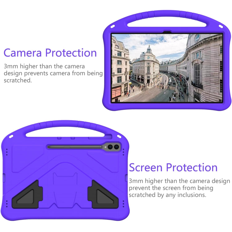 For Samsung Galaxy Tab S9 Ultra EVA Shockproof Tablet Case with Holder(Purple) - free shipping - PMC Jewellery - Order now!