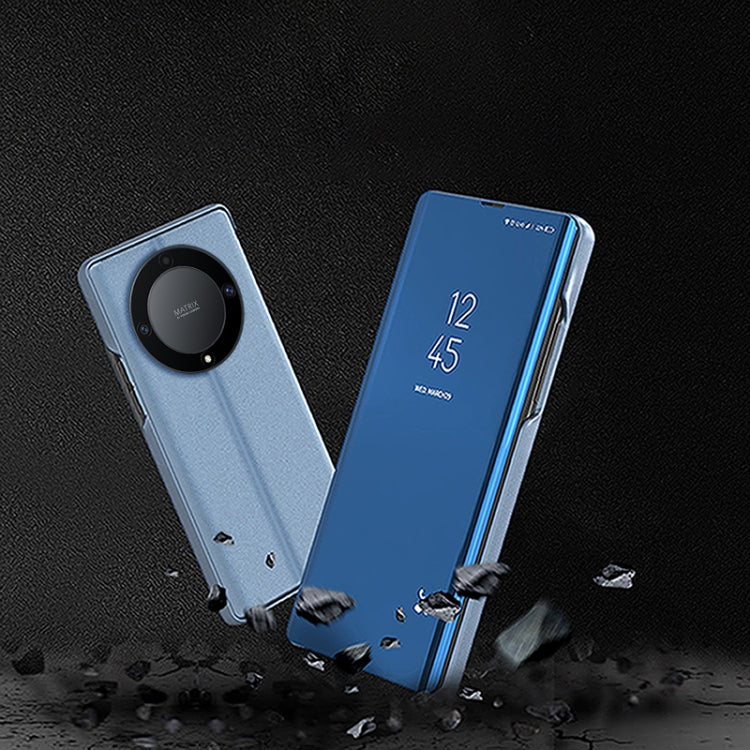For Honor X9b Plated Mirror Horizontal Flip Leather Phone Case with Holder(Purple Blue) - free shipping - PMC TechLife - Order now!
