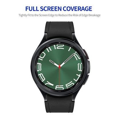 For Samsung Galaxy Watch6 Classic 47mm 2pcs ENKAY Silk Print Full Glue Coverage High Aluminum-silicon Screen Protector Watch Film - Screen Protector by ENKAY | Online Shopping South Africa | PMC Jewellery