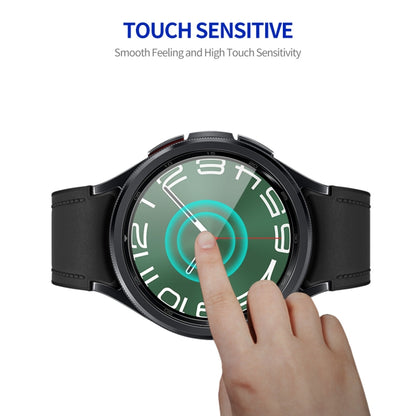 For Samsung Galaxy Watch6 Classic 47mm 2pcs ENKAY Silk Print Full Glue Coverage High Aluminum-silicon Screen Protector Watch Film - Screen Protector by ENKAY | Online Shopping South Africa | PMC Jewellery