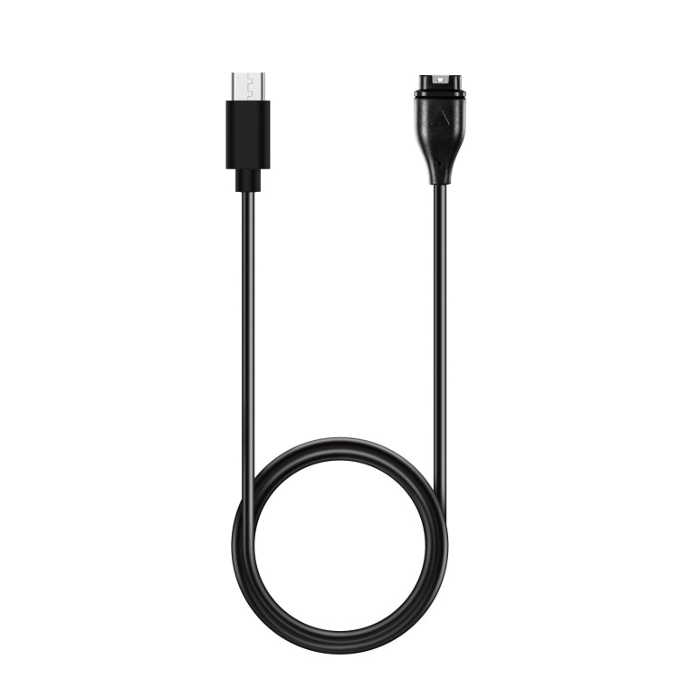 For Garmin Fenix 5 Type-C Port Watch Charger With Data Transmission(Black) - Charger by PMC TechLife | Online Shopping South Africa | PMC TechLife | Buy Now Pay Later Mobicred