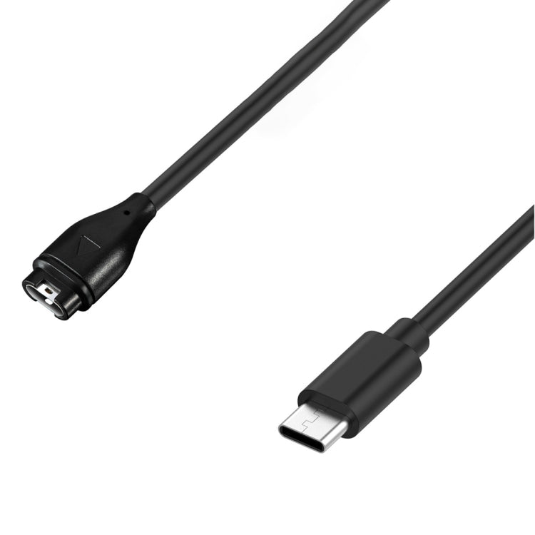 For Garmin Fenix 5 Plus Type-C Port Watch Charger With Data Transmission(Black) - Charger by PMC TechLife | Online Shopping South Africa | PMC TechLife | Buy Now Pay Later Mobicred